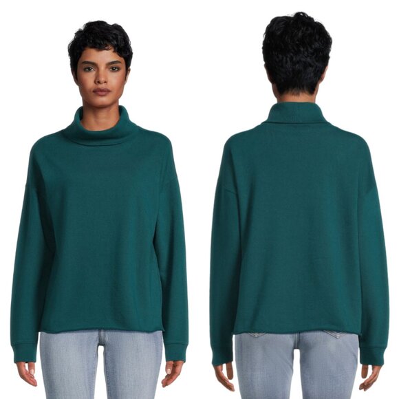 Cashmere Feel Turtleneck Sweater Teal SZ XXL NEW - Picture 1 of 8